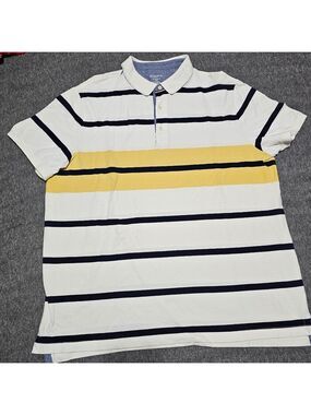 Merona Striped Polo Shirt Yellow Black XXL